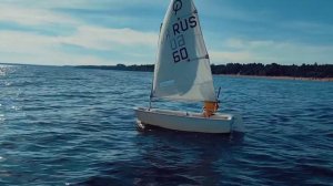 первая тренировка на швертботе Оптимист, в яхт клубе Терийоки