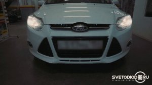 Замена галогеновых ламп на светодиодные на Ford Focus