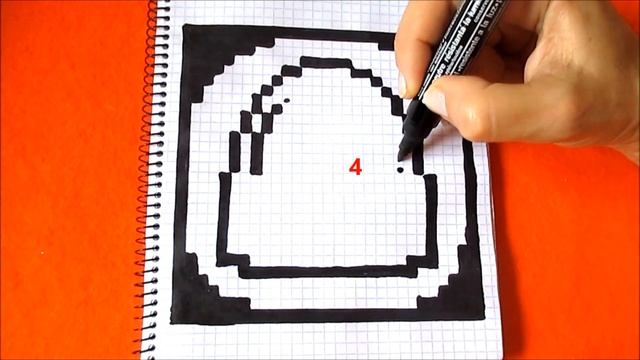 Амонг Ас Логотип Как нарисовать по клеточкам Among Us  How to Draw Pixel Art Logo Picture