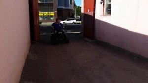 Первый выезд, электроквадроцикл.