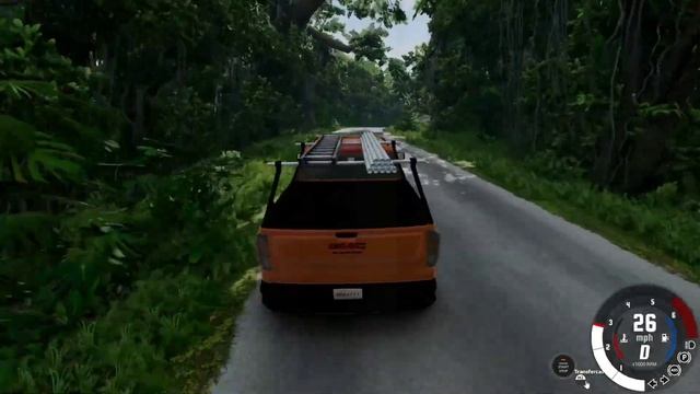 BeamNG Drive - Ford GMC Sierra pickup truck Off Roading BeamNG drive Gameplay With Thrustmaster