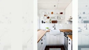 Узкая кухня - дизайн узкой кухни