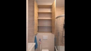 Шкаф над инсталляцией в туалете-1