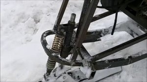 самодельный снегоцикл подвеска гусеницы и лыжи