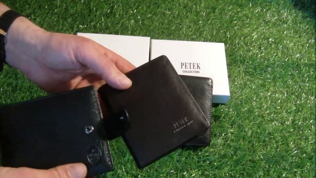 Мужское портмоне клатч кошелёк Petek Collection модель S-21 Black и Coffe. смотреть онлайн