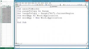 Copying Cells from Excel to Word with VBA