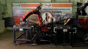 Непрерывная сборка и сварка металлоконструкций роботом Honyen