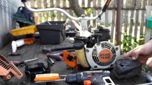 РЕМОНТ МОТОКОСЫ STIHL FS 300 , РЕМОНТ ТРИМЕРА , МОТОКОСА STIHL , BRUSHCUTTER STIHL FS 300 REPAIR