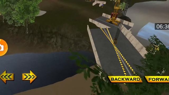 River Road Bridge Construction Crane Simulator 18 - Level 3 to 5 Completed - Android Gameplay смотреть онлайн