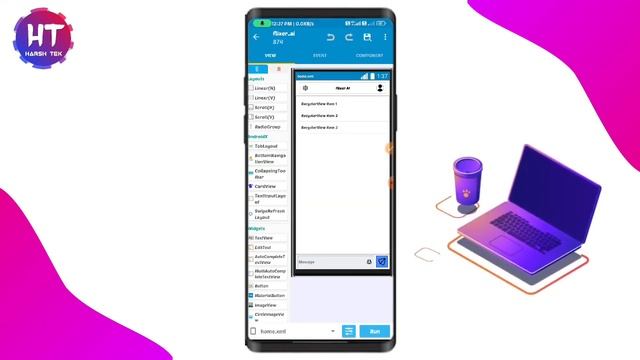 chat GPT with Al image generate project in sketchware pro #AndroidAppdeveloper #sketchware #harshte
