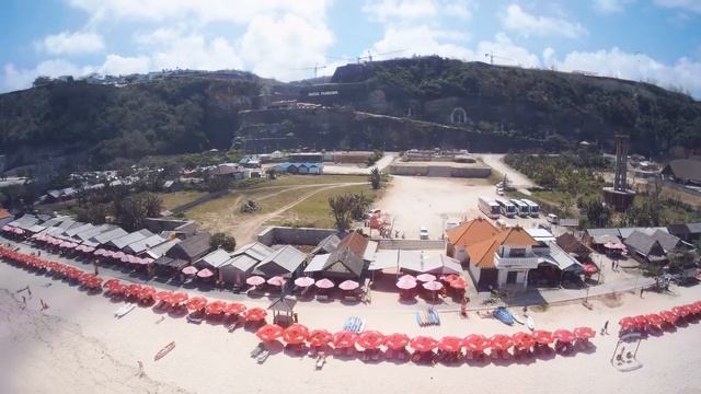 The secret Pandawa Beach, Bali. The most visited beach in Bali besides Kuta [AERIAL VIEW] footage смотреть онлайн