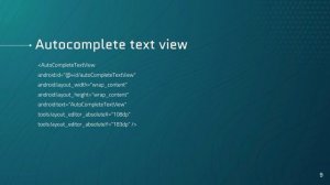 Progress Bar || Autocomplete text view || Android Studio || Tutorial||PPT