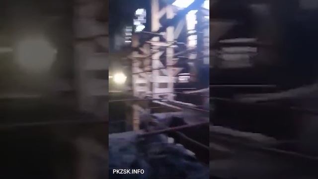 Внутри ТЭЦ-2 после обрушения трубы смотреть онлайн