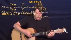 All My Loving (The Beatles) Guitar Cover Lesson with Chords/Lyrics