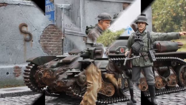 Renault R35 HobbyBoss, 1/35 scale diorama смотреть онлайн