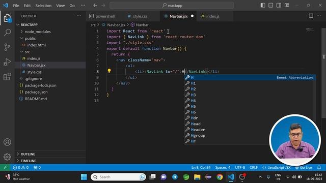 Create Multiple Pages, Page Design, Navigation, and Navbar | React Tutorial - Part 2 | By Tanay Sir
