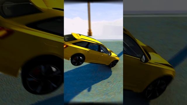 BeamNG.drive Audi RS6 Broken Bridge Jump: See the Super Car Fly and Crash!