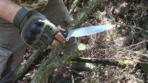 АНТЕЙ-3 тактический нож от фирмы Нокс . Выживание . Тест №24