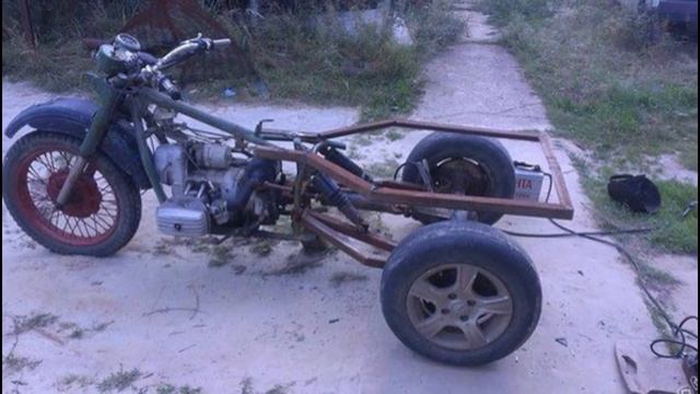 Трехколесный мотоцикл своими руками смотреть онлайн