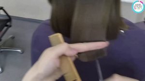 Bob hairstyle for thick straight hair (Каре с удлинением)