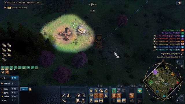 Skirmish as Delhi Sultanate - Landmarks/Wonder - Standard Resources, Age I Start, Concealed Map смотреть онлайн