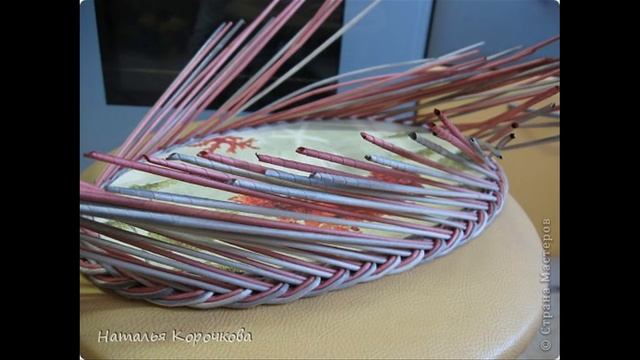 Плетение из газетных трубочек. Некоторые секреты. Мастер-класс смотреть онлайн