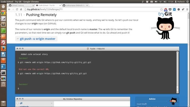 Learn Git and GitHub in Browser смотреть онлайн