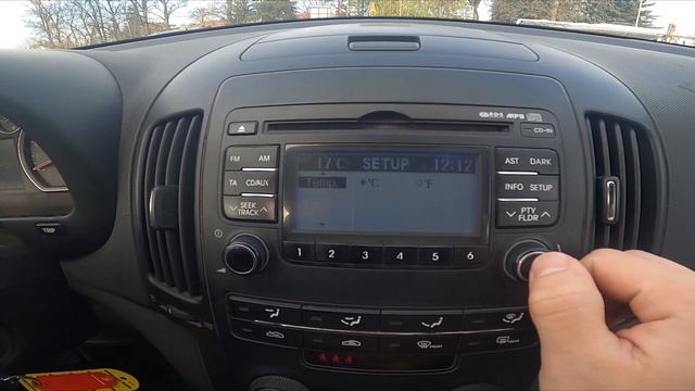 How to Change Temperature Units in Hyundai i30 I  2007  2012  - Set New Temperature Units