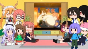 Реакция "аниме" Кабояши и еë горничная дракон на ТикТок "Гача елуп"