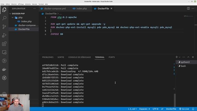 2 - Docker Compose et DockerFile (Apache, PHP, MySQL) смотреть онлайн