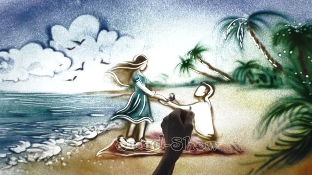 ?✨ Цветная Песочная Анимация - "История Семьи" ? Студия рисования песком "Sand-Show.ru" ?