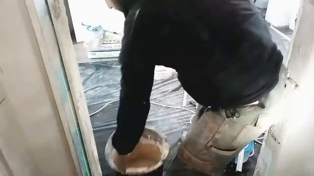 Установка Маяков *  Штукатурка Стен Под Плитку