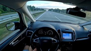 Ford S-MAX 2.0 TDCi|180HP|0-200|Top Speed Test Drive on GERMAN AUTOBAHN_4k