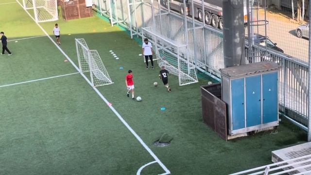 Футбол - Ярослав ( 10 лет), утренняя тренировка