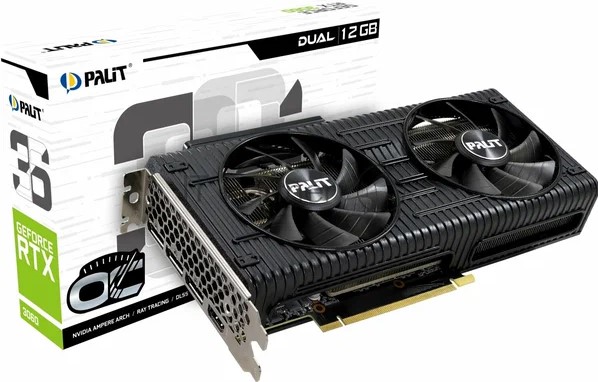 Видеокарта Palit GeForce RTX 3060 Dual OC 12Gb