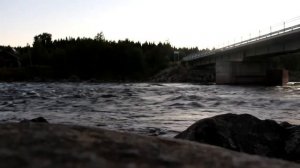 Сильнейшее течение реки Бурная река Природа Звуки воды