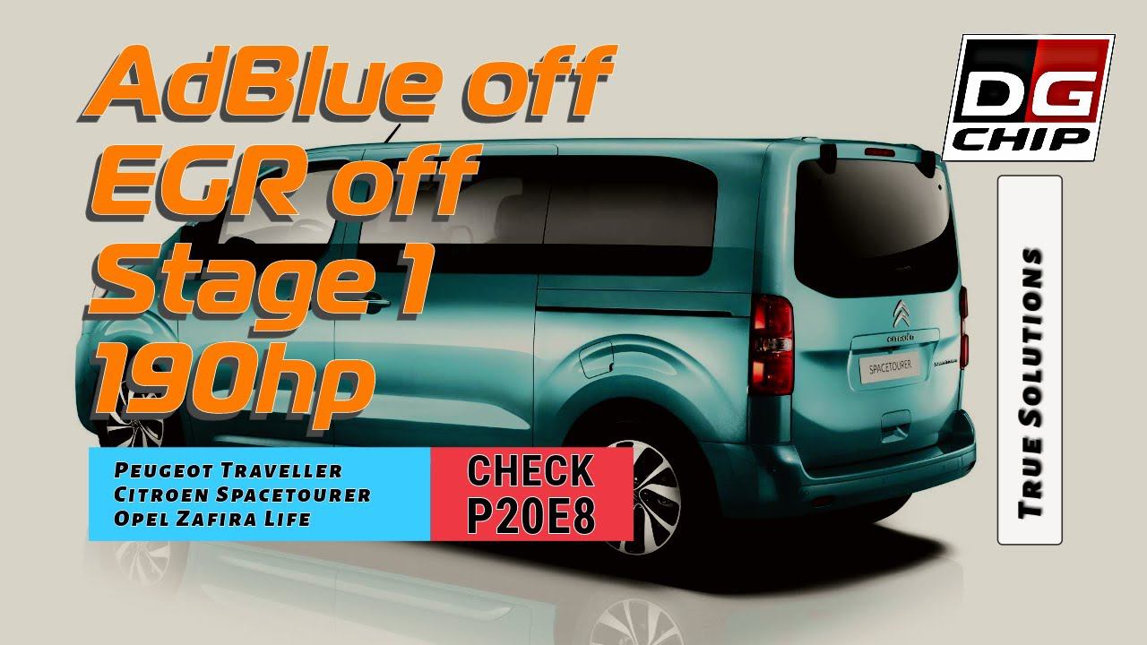 Отключение AdBlue Citroen Spacetourer 2.0 BlueHDi 150hp. ЕГР