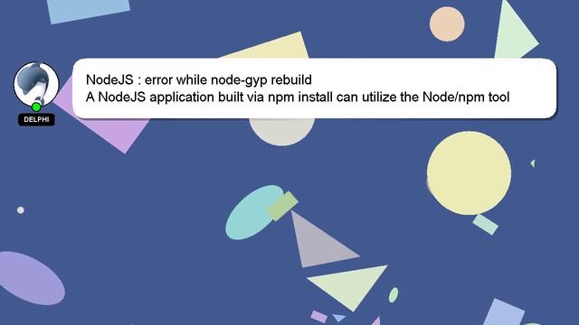 NodeJS : error while node-gyp rebuild смотреть онлайн