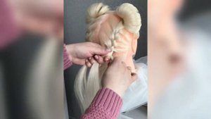 Ушки из волос. Прическа с косичками. Необычная детская прическа. Hairstyles. Косы. Коса. Лайфхак