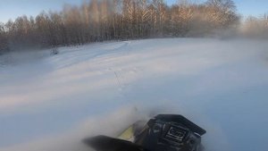 Немного покатался на Polaris pro rmk 800 Axis 163. Порвался ремень.