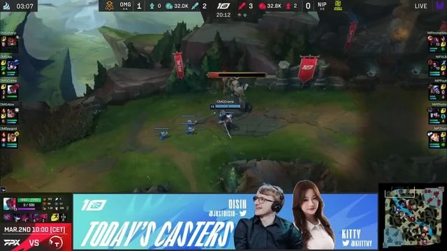 OMG s NIP - Game 2 | Week 7 Day 3 LPL Spring 2023 | Oh My God vs Ninjas in Pyjamas G2 смотреть онлайн