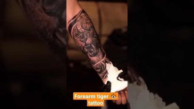 forearm ?tiger? tattoo