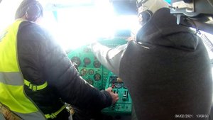 Запуск АН-2. Launch of the AN-2 aircraft