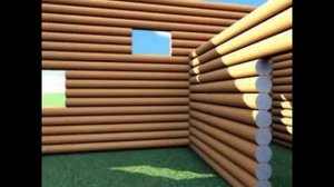 пятистенок 8х9 с мансардой из брёвен д28