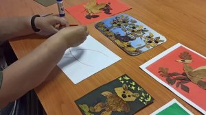 Аппликация из природного материала