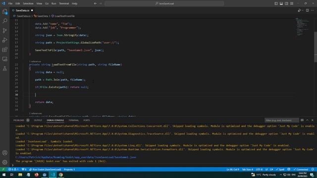 Godot C# Saving and Loading JSON Data смотреть онлайн