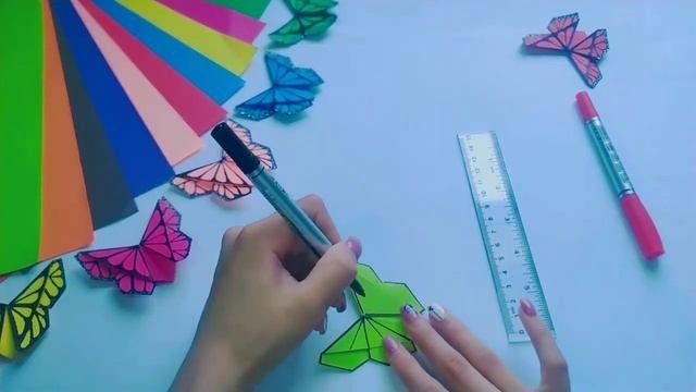#бабочки #оригами #Origami #butterfly Origami Butterfly/Origami Paper Craft/Оригами бабочки ?