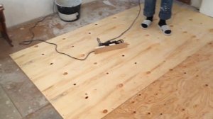 Фанера под полами, укладка