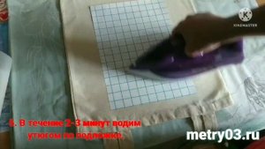Технология переноса термотрансферной пленки на ткань/изделие.
