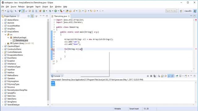 Java for beginners - Chapter 27 : Collections in Java Part 1 - ArrayList (add(), addAll(), clear())